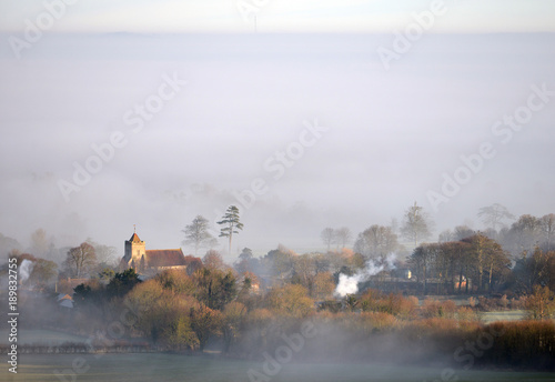 misty village