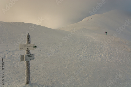 Zima w Tatrach zachodnich,Czerwone Wierchy,Kopa Kondracka