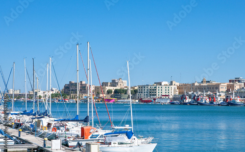Brindisi, monuments  and  sea