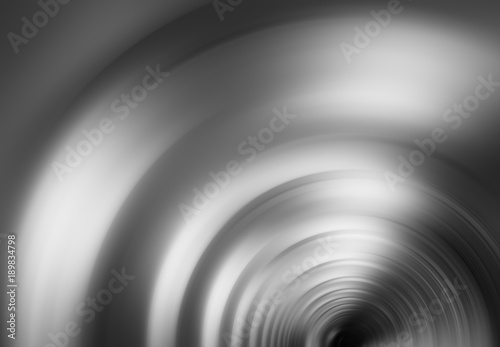 Black and white tunnel swirl illustration background