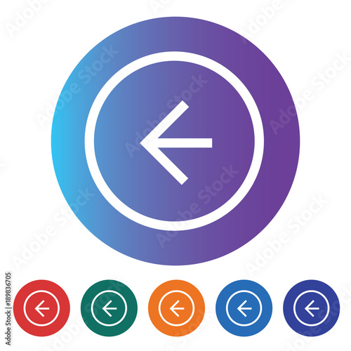 Free Download Slide back Flat minimal icon vector - GFXLoad