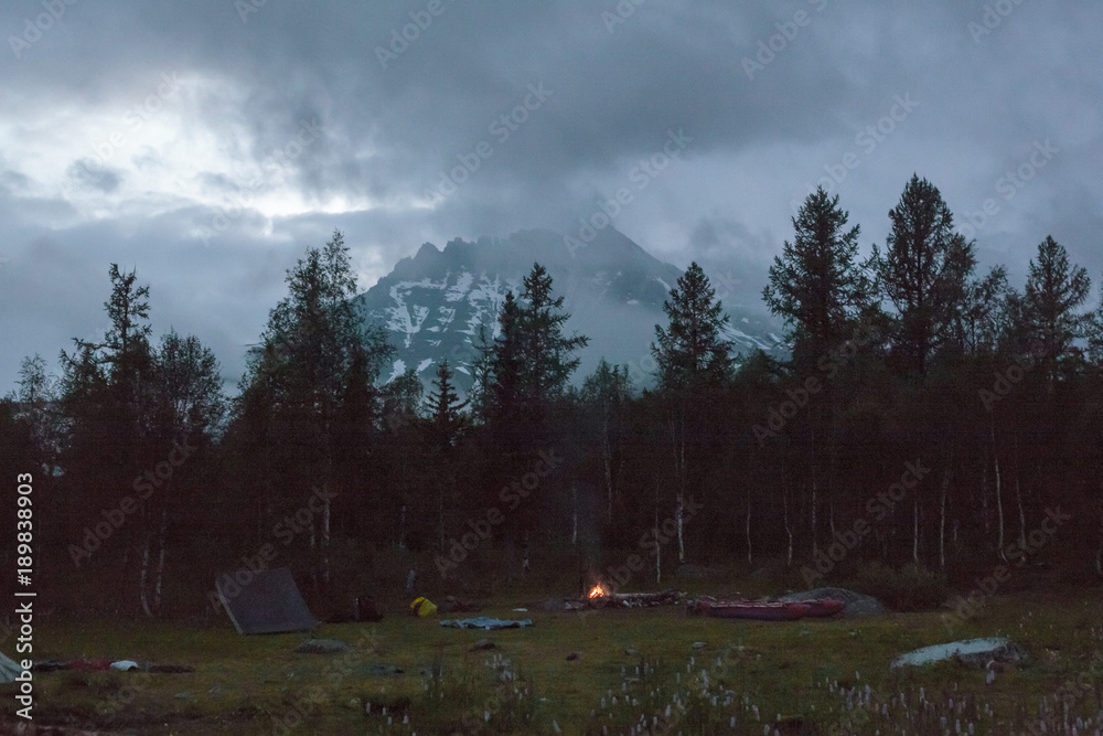 The Urals landscape. The Ural Mountains. Russia landscape.  - obrazy, fototapety, plakaty 