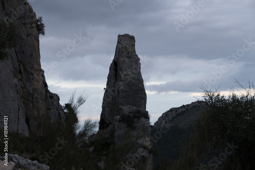beautiful rocky region around el Chorro in Andalusia