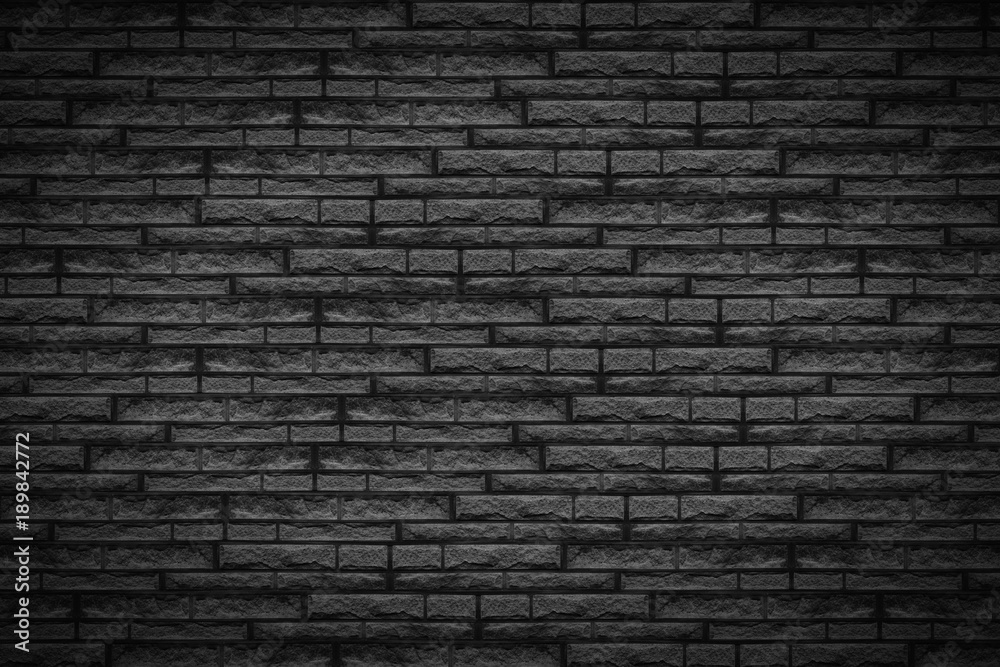 Black brick wall - Dark background