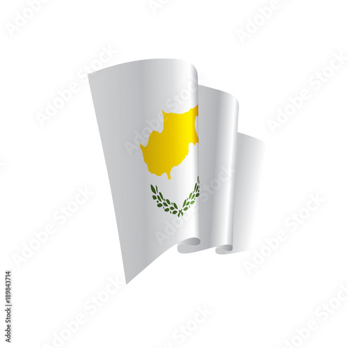 Cyprus flag, vector illustration photo