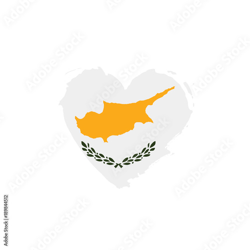 Cyprus flag, vector illustration photo