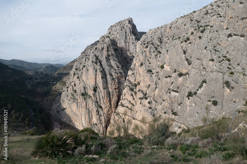 beautiful rocky region around el Chorro in Andalusia