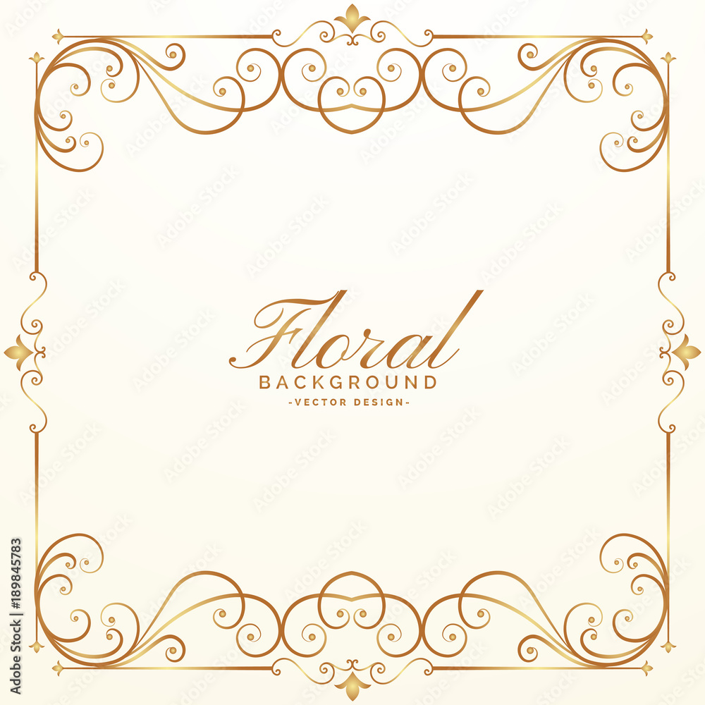 elegant floral background design vector