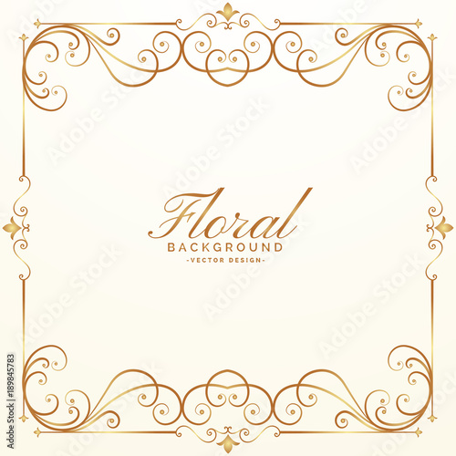 elegant floral background design vector