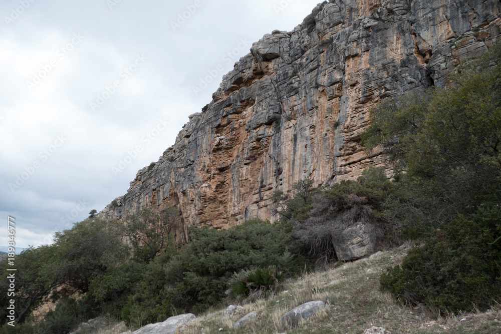 beautiful rocky region around el Chorro in Andalusia
