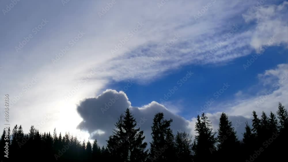 Mountains clouds timelapse Mountains clouds timelapse
