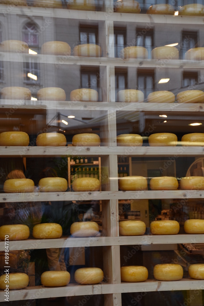 Cheese Market Window Food Store