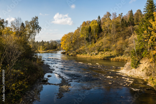 Wolosaty river in Bieszczady mountains, Podkarpackie, Poland
