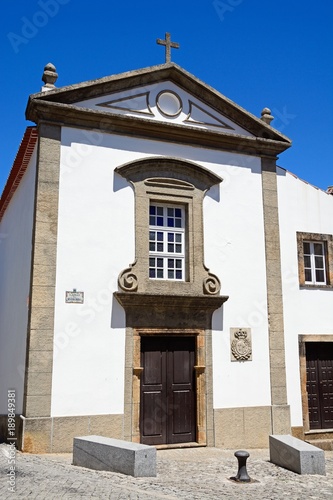 View of the Mercy church in the town, Monchique, Algarve, Portugal.