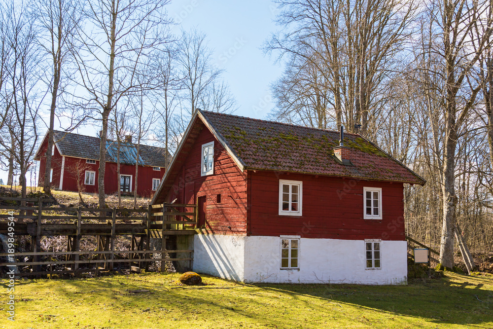 Old mill in the countryside in spring Old mill in the countryside in spring
