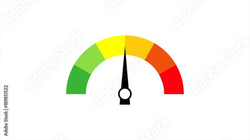 Speedometer icon animation with optional luma matte. Alpha Luma Matte included. 4k video