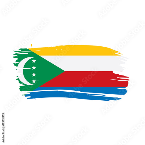 Comoros flag  vector illustration