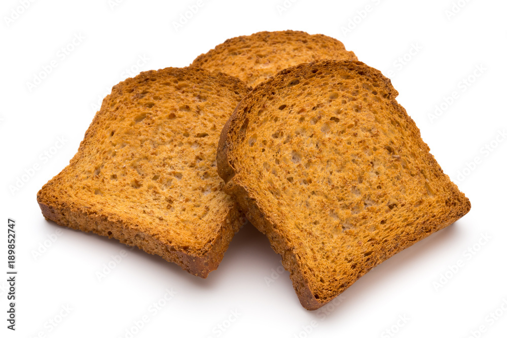 Sliced Toast Bread isolated on white background, top view. Sliced Toast Bread isolated on white background, top view.