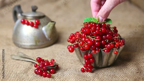 Berries in sackcloth