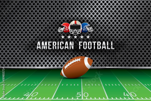 Vector of American football  background.