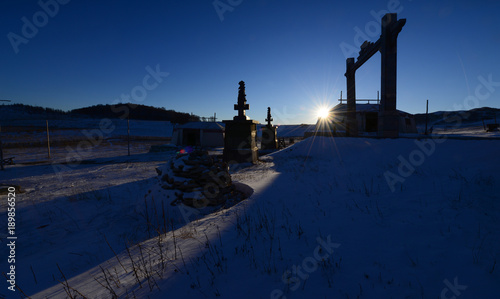scenery of the Bashang grassland in Hebei, China