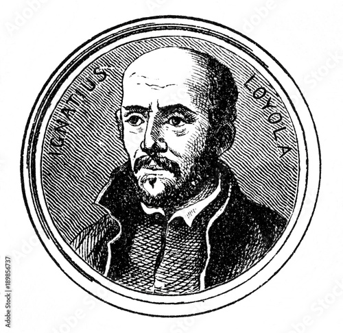Saint Ignatius of Loyola, founder of the Jesuits (from Spamers Illustrierte  Weltgeschichte, 1894, 5[1], 428)
