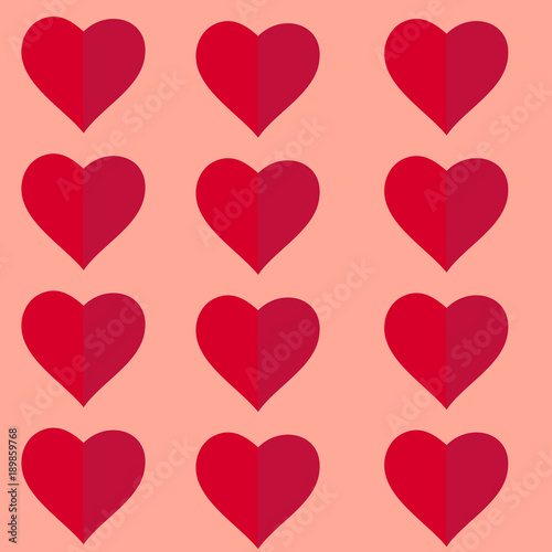 Seamless heart pattern. A symbol of love. A heart.