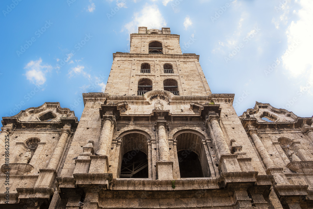 Bell tower of the church of San Francesco in Old Havana