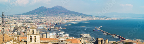 Naples skyline from Castel Sant'Elmo, Italy