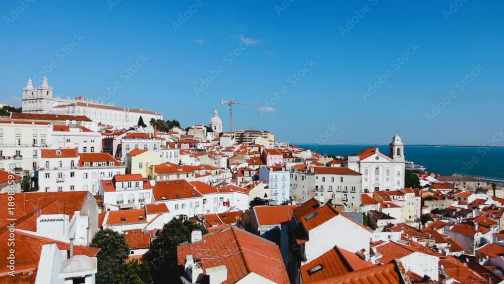 lisbon portugal view to city cityscape lisbon portugal view to city cityscape