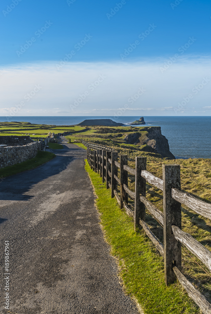 Worm's Head Rossilli Gower Wales UK 