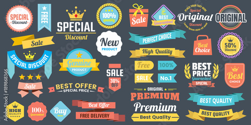 Vintage Retro Vector Logo for banner
