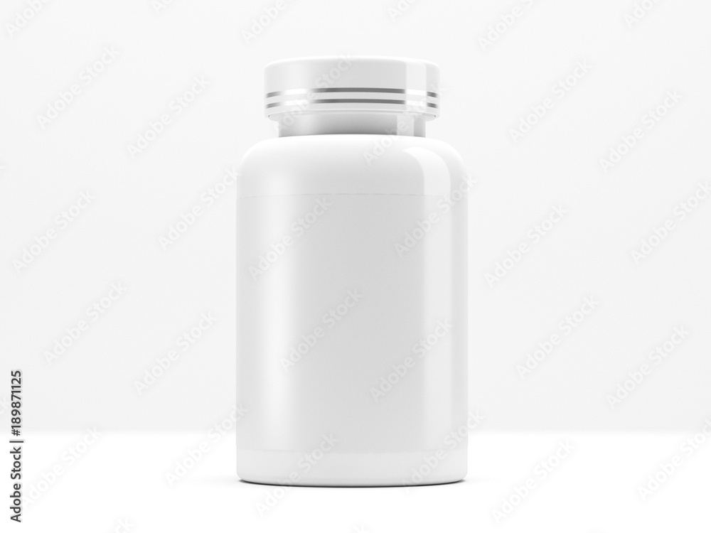 3d illustration. Can with capsules. 3d illustration. Can with capsules.