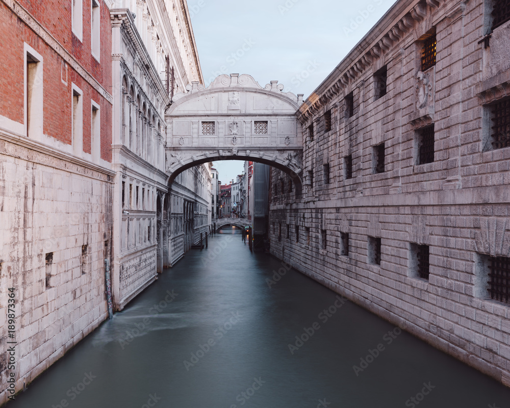 view on Ponte dei Sospiri in Venice