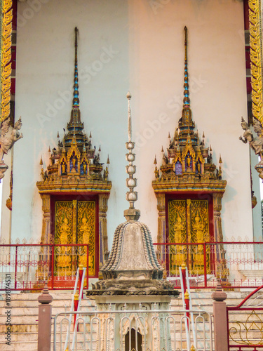 Details of old temple at Wat Hat Yai Nai (Buddhist Temple) temple grounds