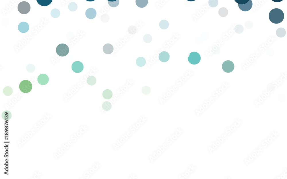 Light Blue, Green vector pattern with colored spheres.