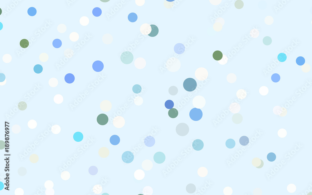Light Blue, Yellow vector abstract pattern with circles.
