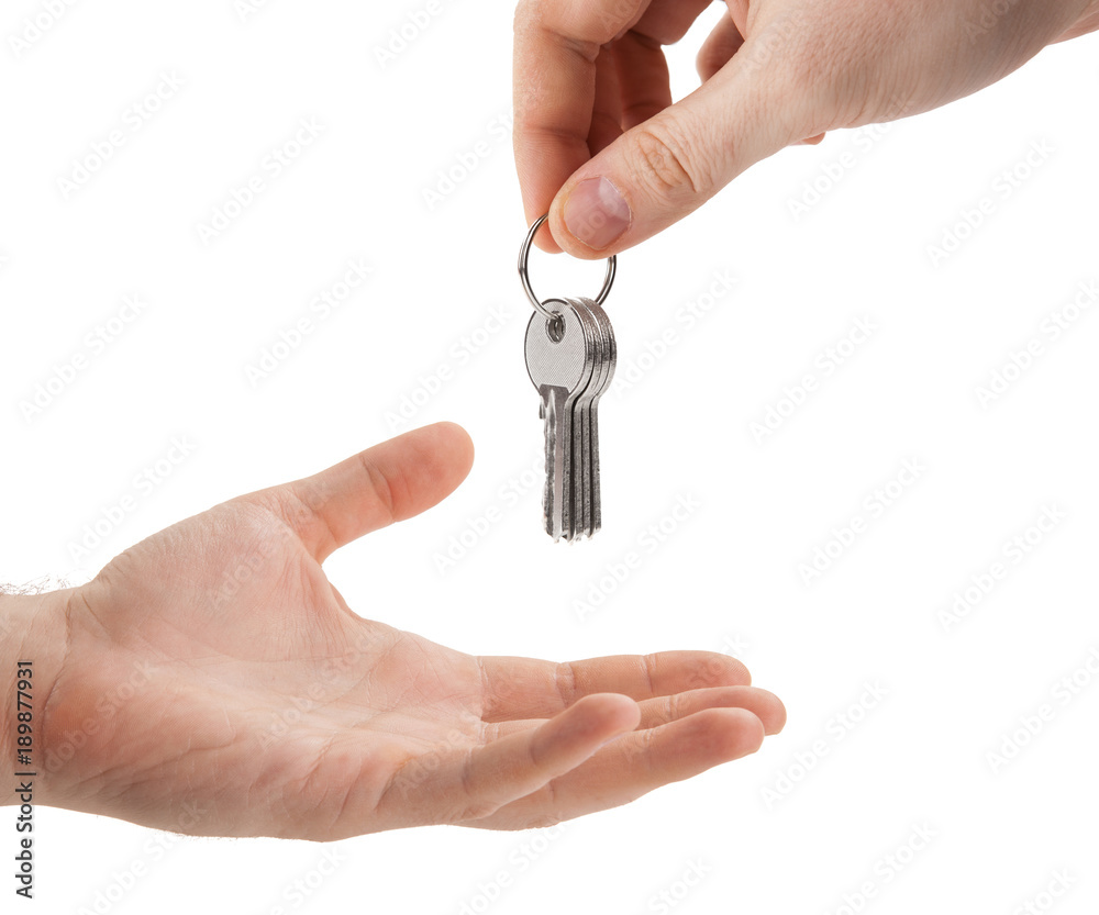 hands over the keys to the apartment from hand to hand hands over the keys to the apartment from hand to hand