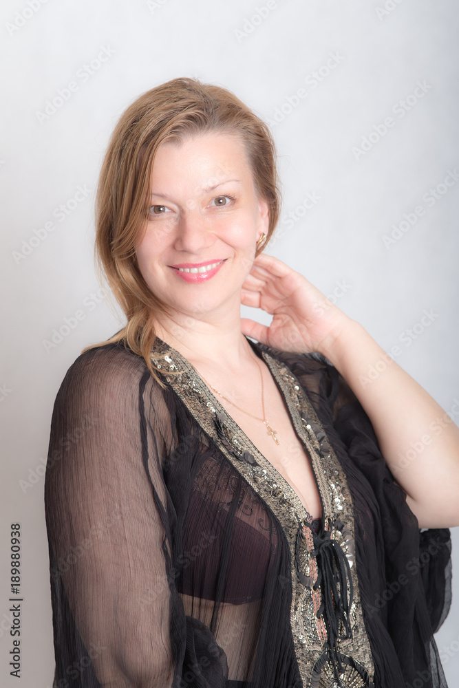 Fototapeta premium portrait of a smiling woman