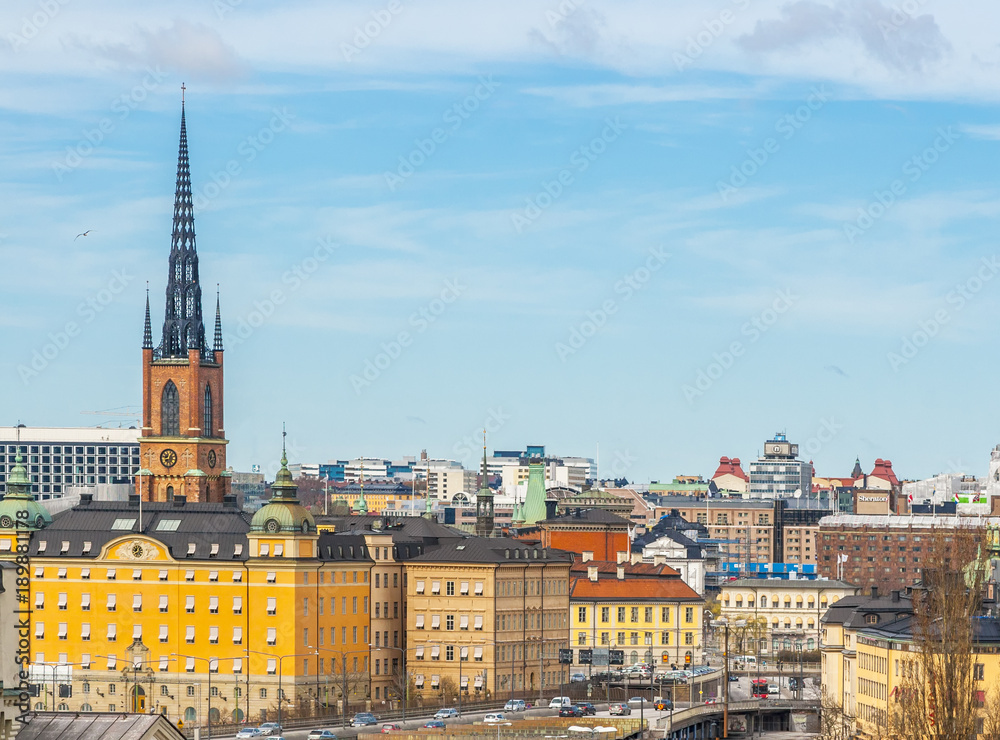 Obraz premium Aerial panorama of Stockholm, Sweden