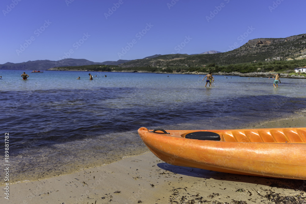 Fototapeta premium Beautiful seascape near a village in Peloponesse