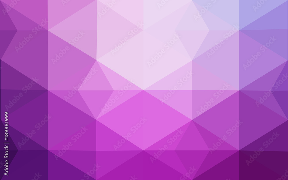 Fototapeta premium Light Purple vector Polygon Abstract Background. Polygonal Geometric Triangle.
