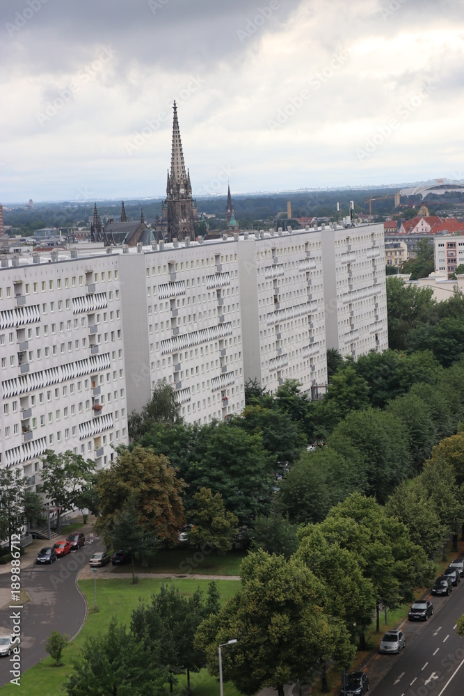 Fototapeta premium Leipzig von Oben