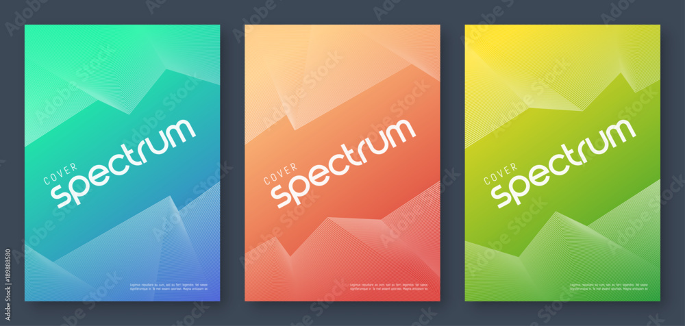 Fototapeta premium Minimalist abstract gradient cover designs
