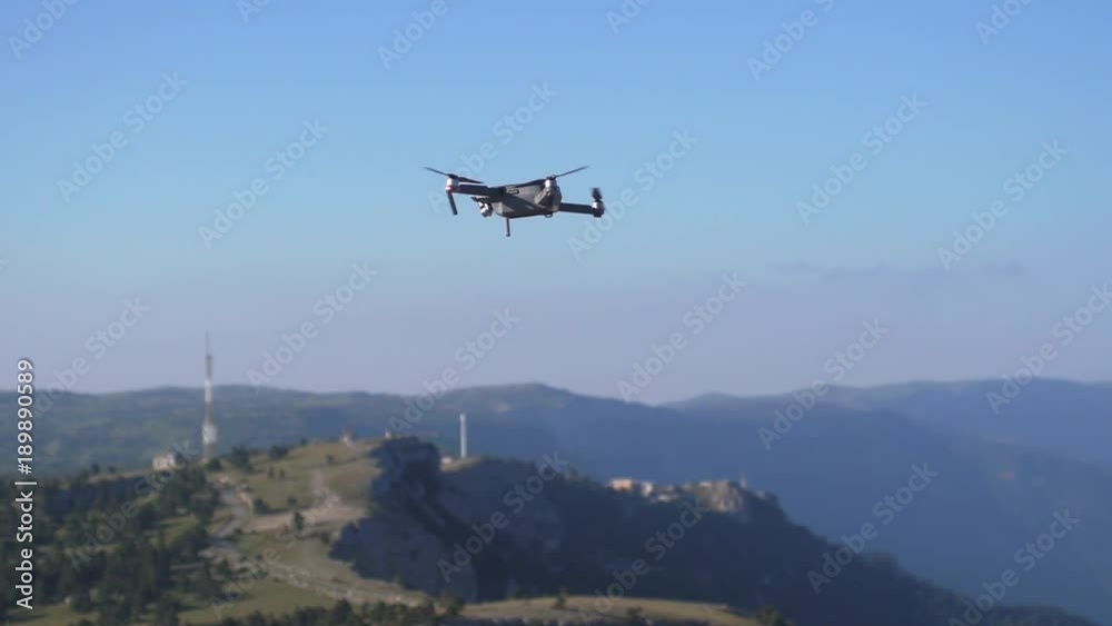 Drone flies in the beautiful mountains. slow motion. 1920x1080, hd Drone flies in the beautiful mountains. slow motion. 1920x1080, hd