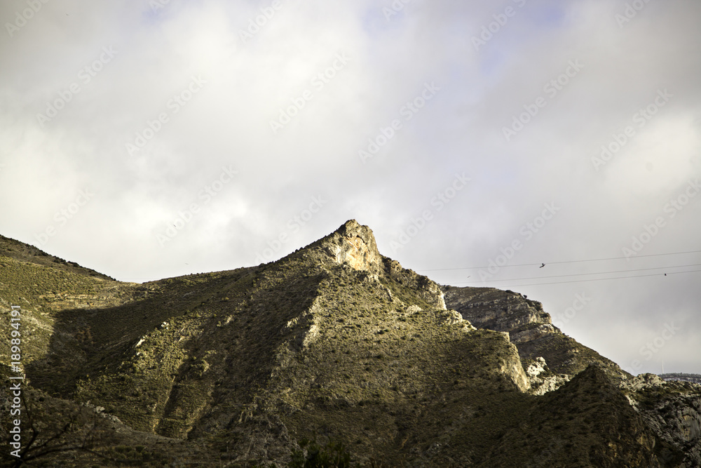 Mountains with skies Mountains with skies
