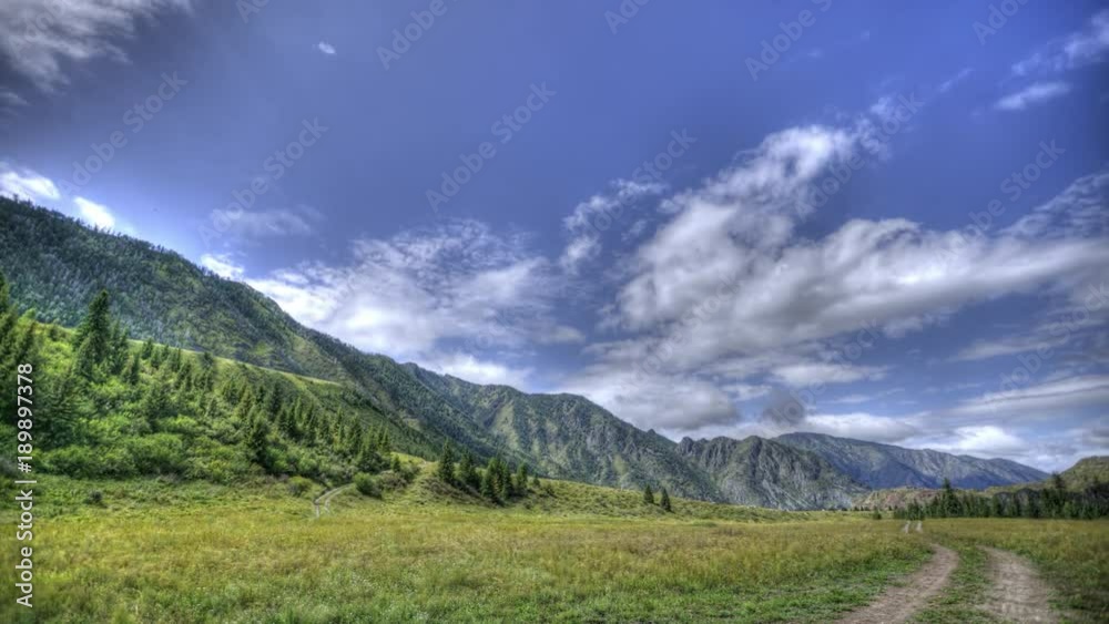 Altay nature. Mountains scenery. Time lapse Altay nature. Mountains scenery. Time lapse