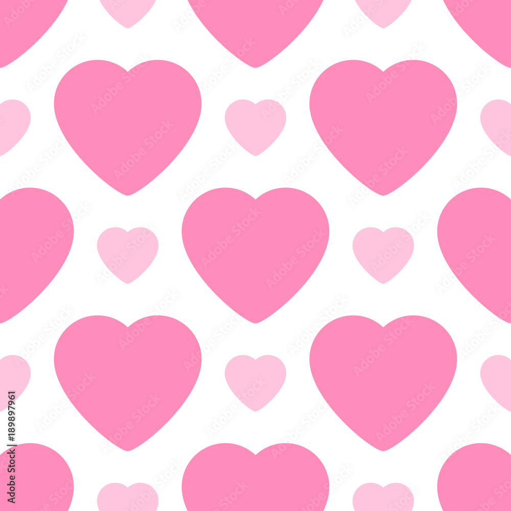 Vector hearts seamless pattern