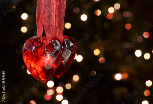 Two hearts for two peoples on valentines day