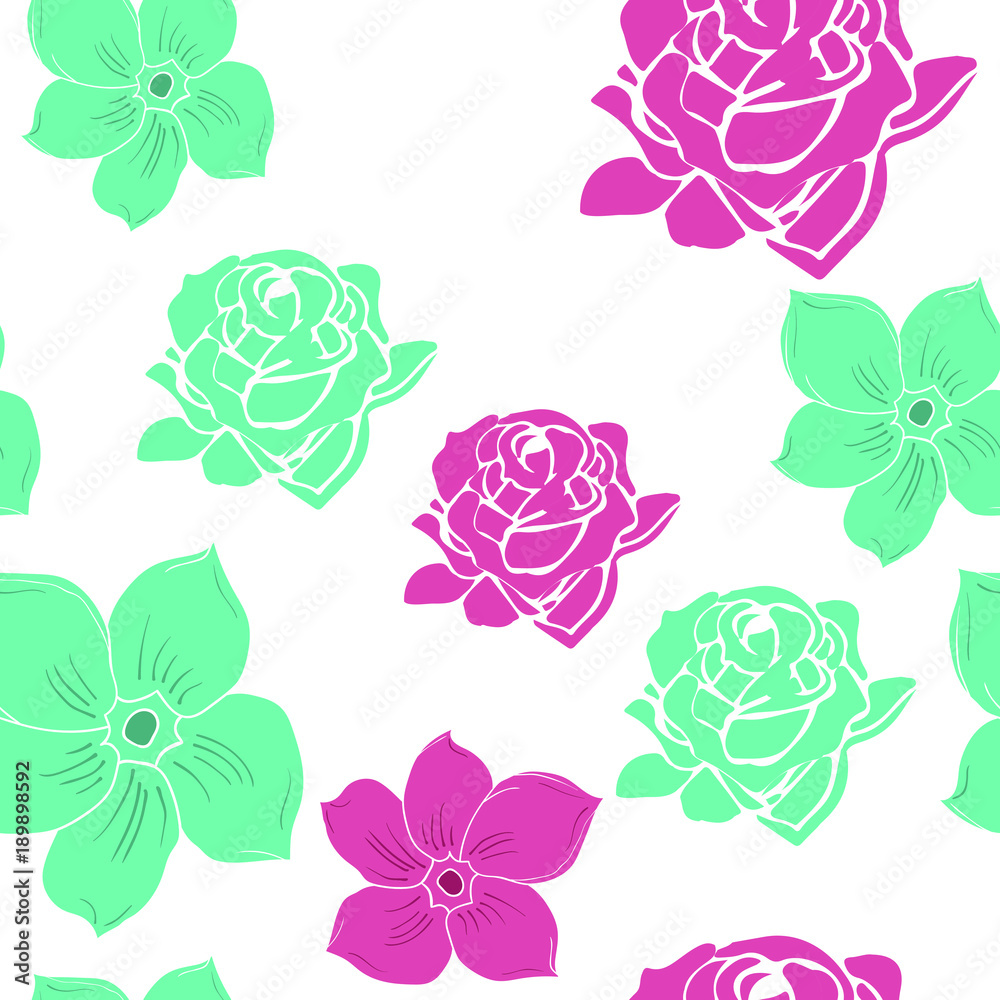 Hand Drawn Seamless Pattern Hand Drawn Seamless Pattern